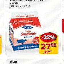 SMETANA KE ŠLEHÁNÍ 33%