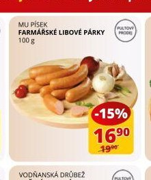 Mu Písek Farmářské libové párky