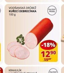 Vodňanská drůbež Kuřecí debrecínka