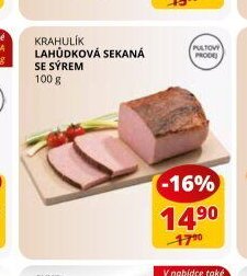 Krahulík Lahůdková sekaná se sýrem