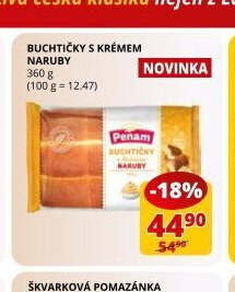 BUCHTIČKY S KRÉMEM NARUBY