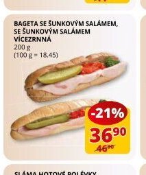 BAGETA SE ŠUNKOVÝM SALÁMEM