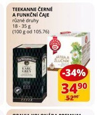 Teekanne černé a funkční čaje