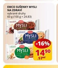 Emco sušenky Mysli na zdraví
