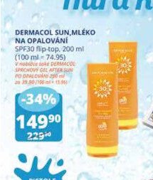 Dermacol Sun, mléko na opalování
