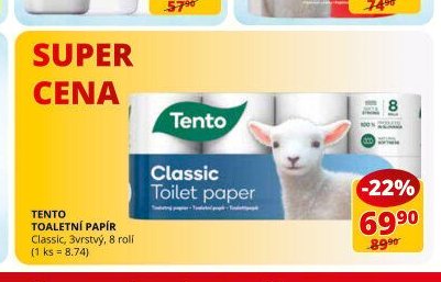 TENTO TOALETNÍ PAPÍR