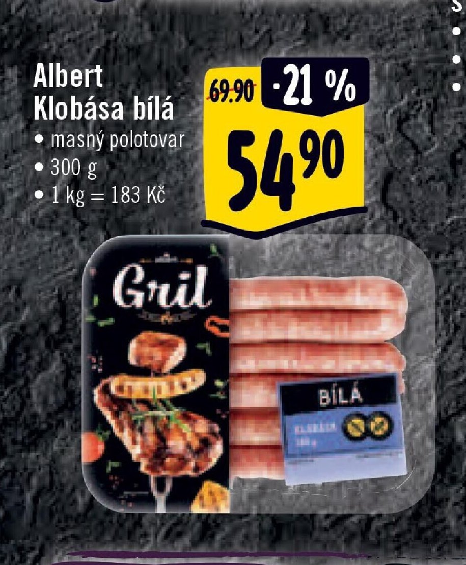 Albert Klobása bílá