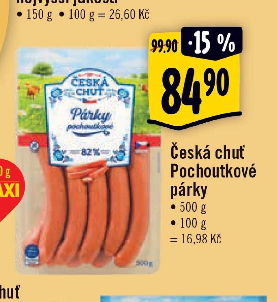 Česká chuť Pochoutkové párky