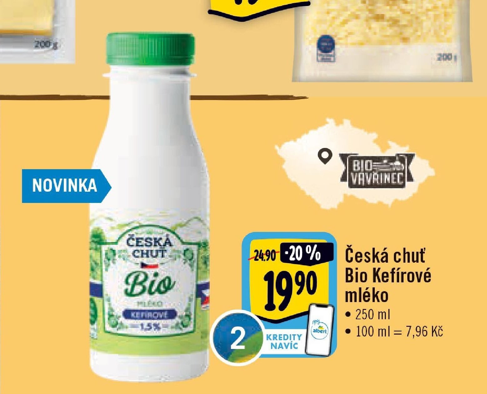 Česká chuť Bio Kefírové mléko