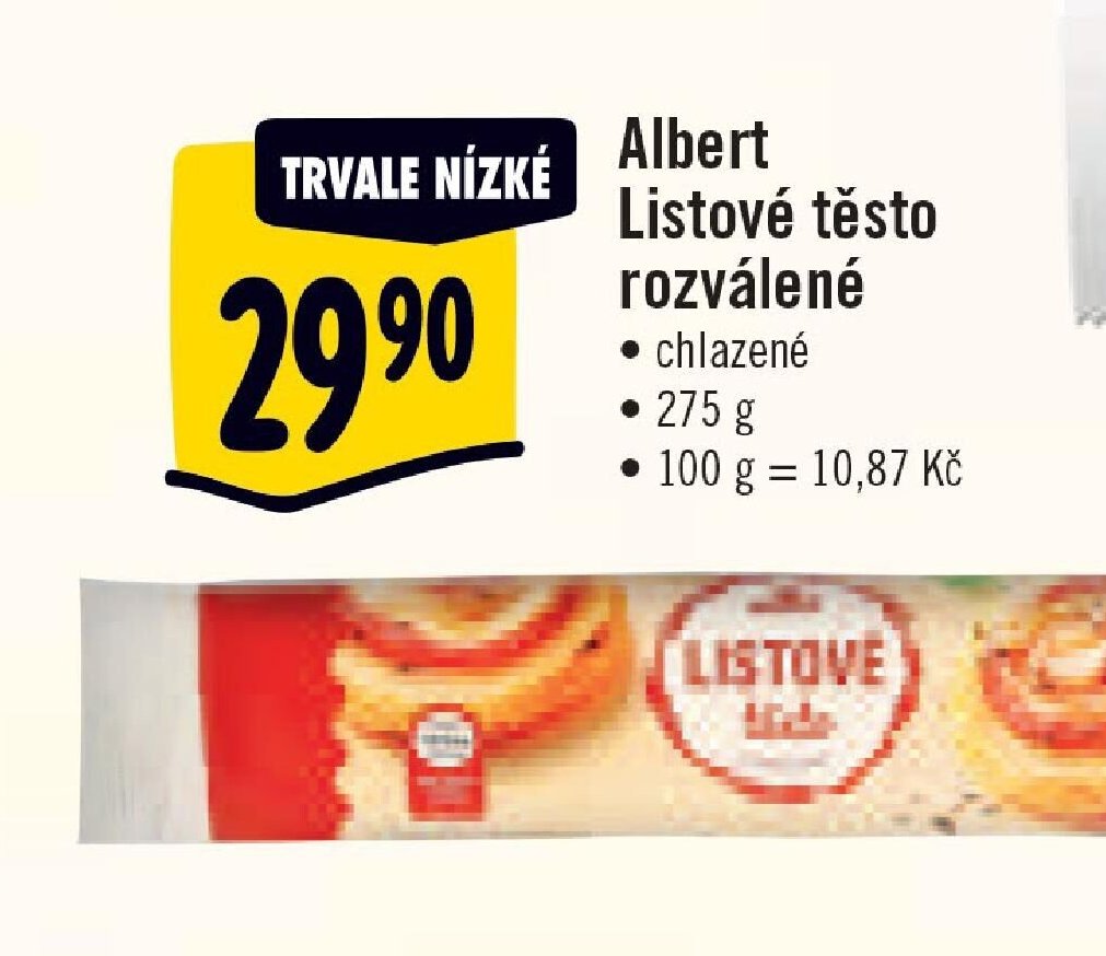 Albert Listové těsto rozválené