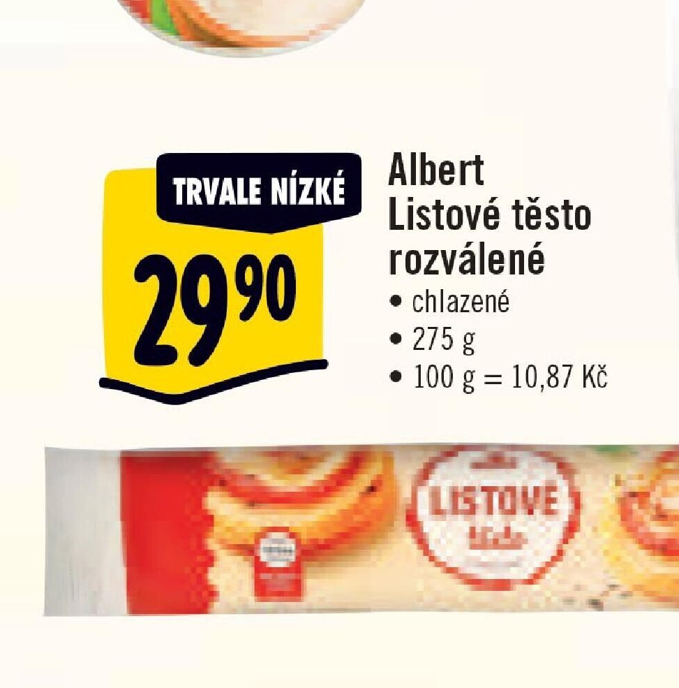 Albert Listové těsto rozválené