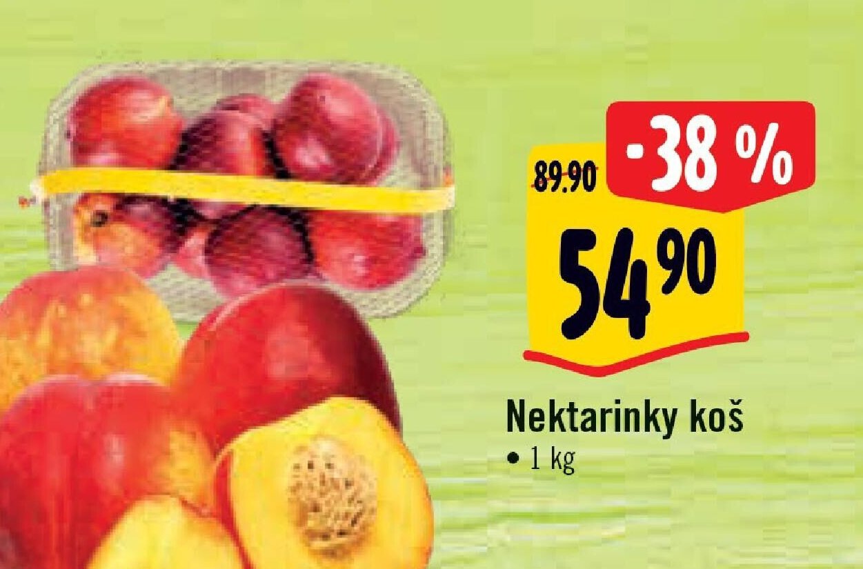 Nektarinky koš