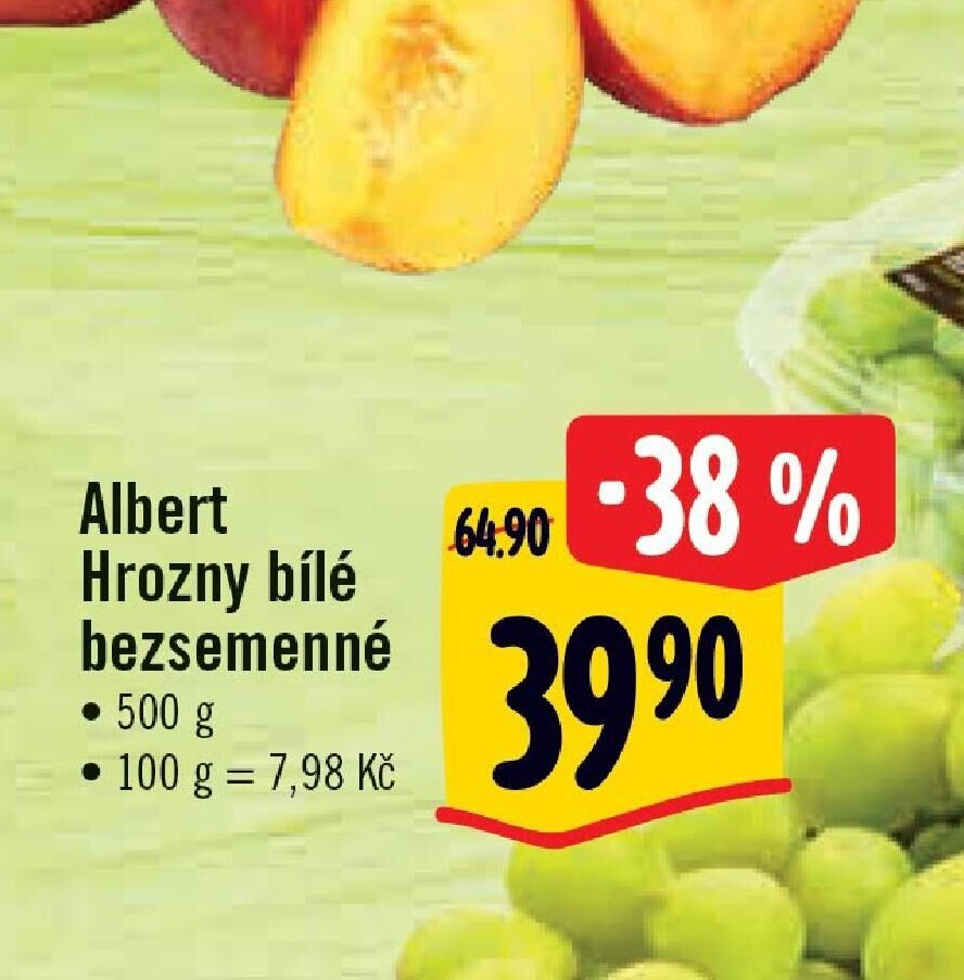 Albert Hrozny bílé bezsemenné