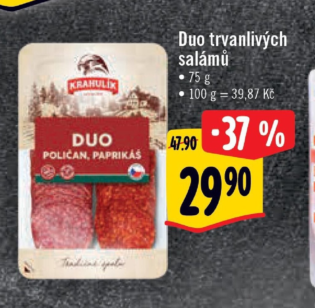 Duo trvanlivých salámů