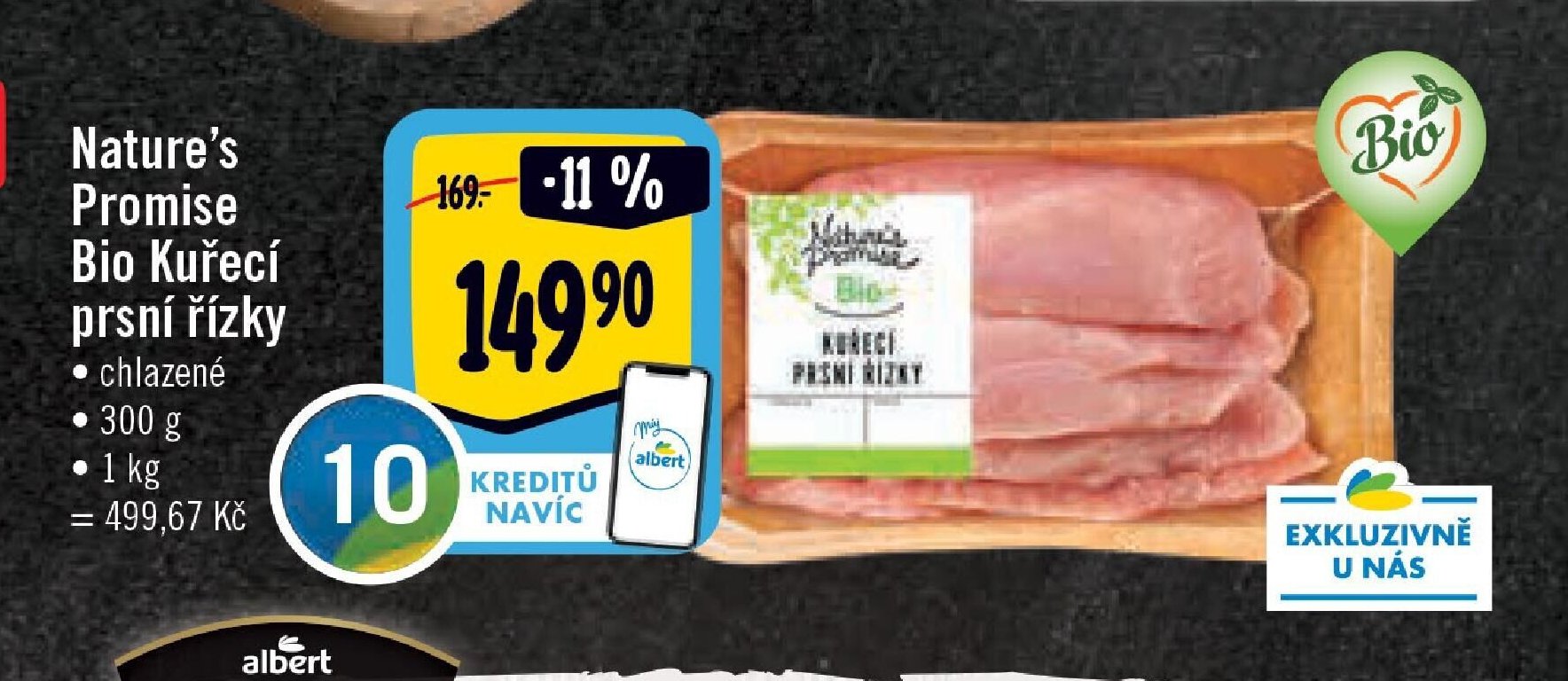 Nature’s Promise Bio Kuřecí prsní řízky