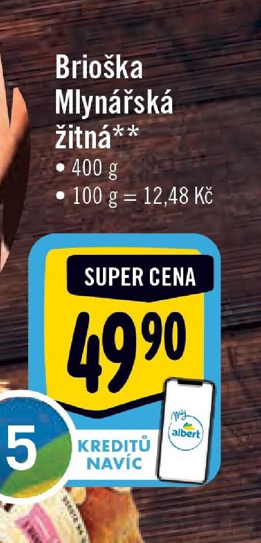 Brioška Mlynářská žitná