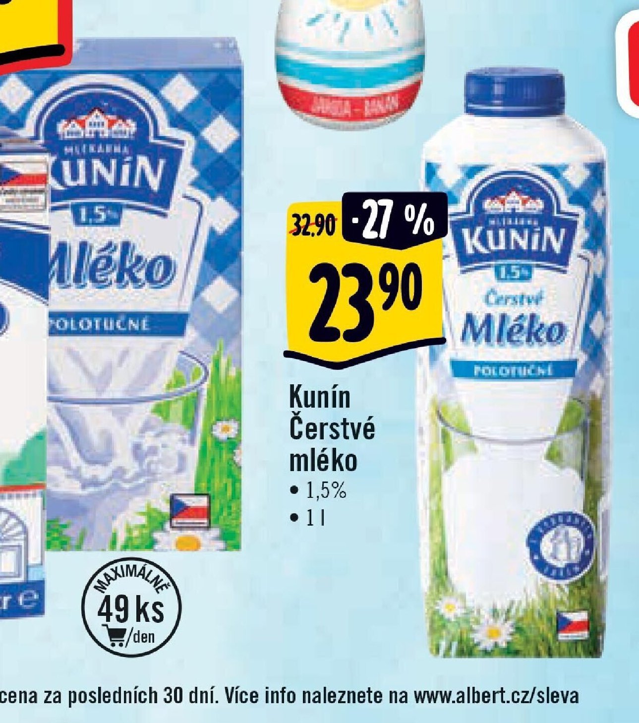 Kunín Čerstvé mléko
