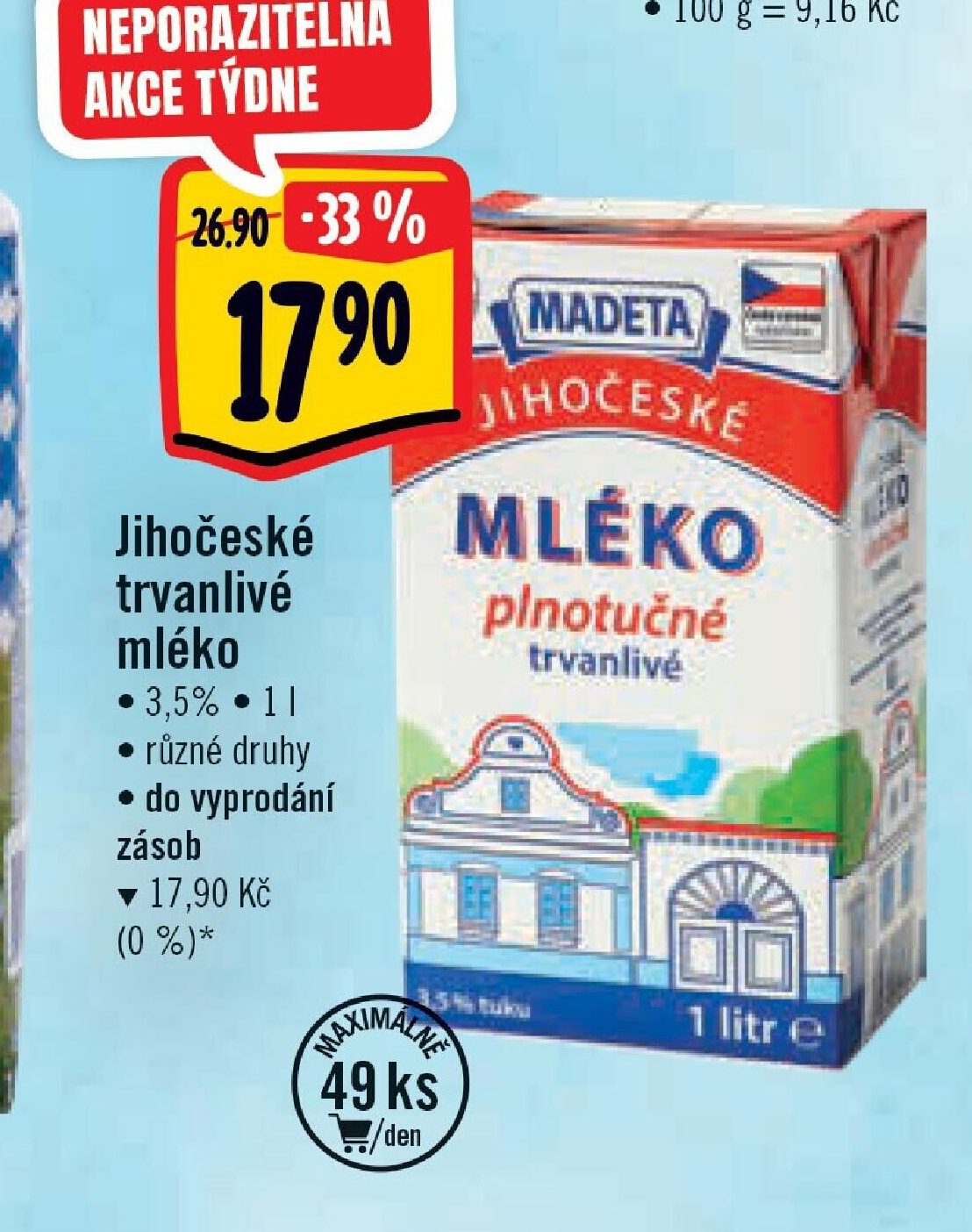 Jihočeské trvanlivé mléko