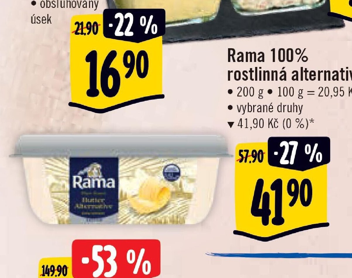 Rama 100% rostlinná alternativa