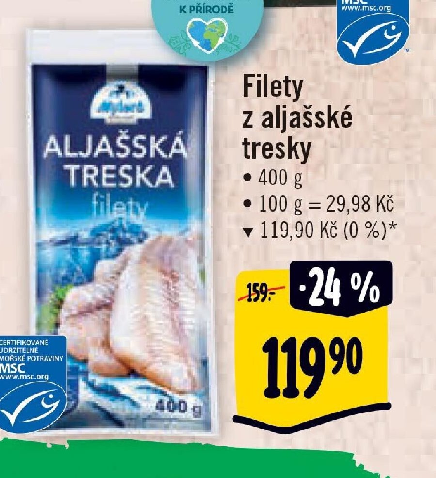 Filety z aljašské tresky