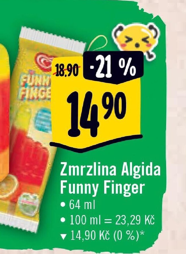 Zmrzlina Algida Funny Finger