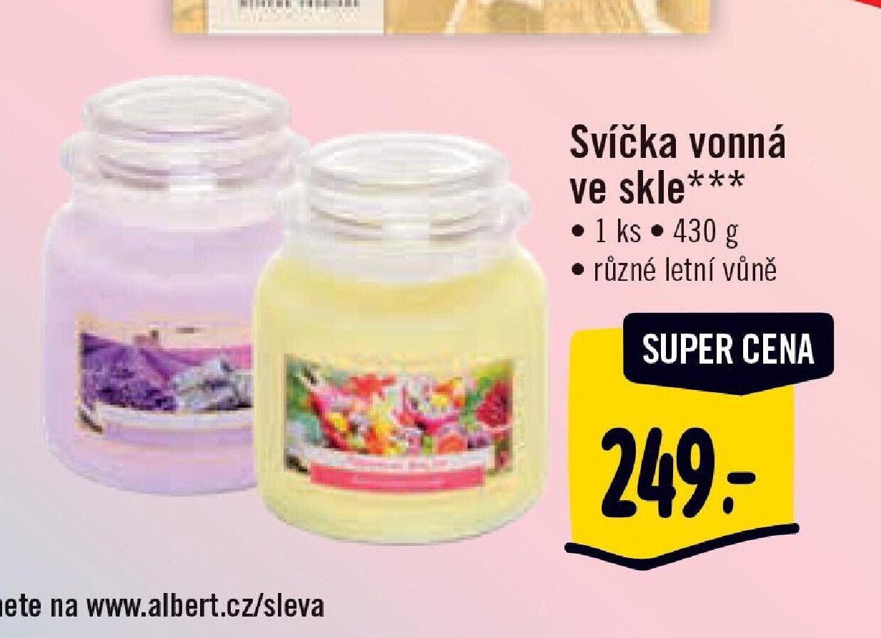 Svíčka vonná ve skle***