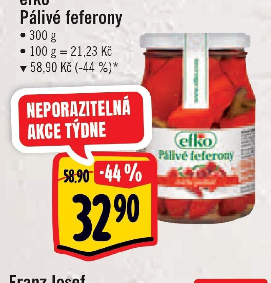 efko Pálivé feferony