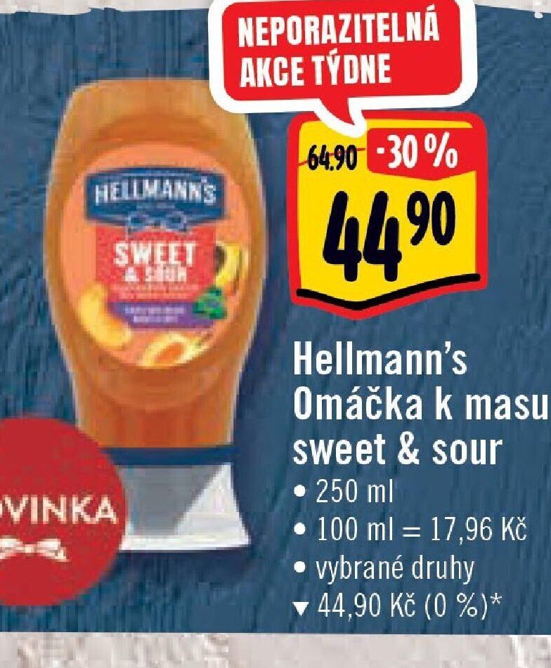 Hellmann's Omáčka k masu sweet & sour