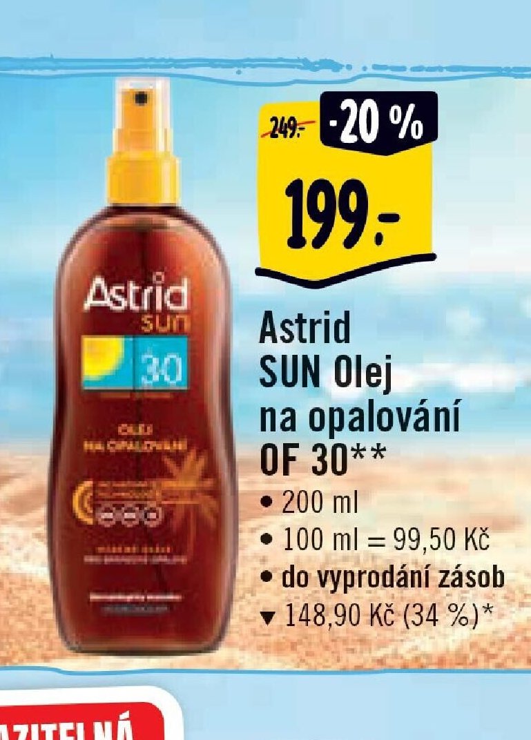 Astrid SUN Olej na opalování OF 30