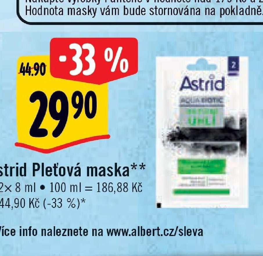Astrid Pleťová maska