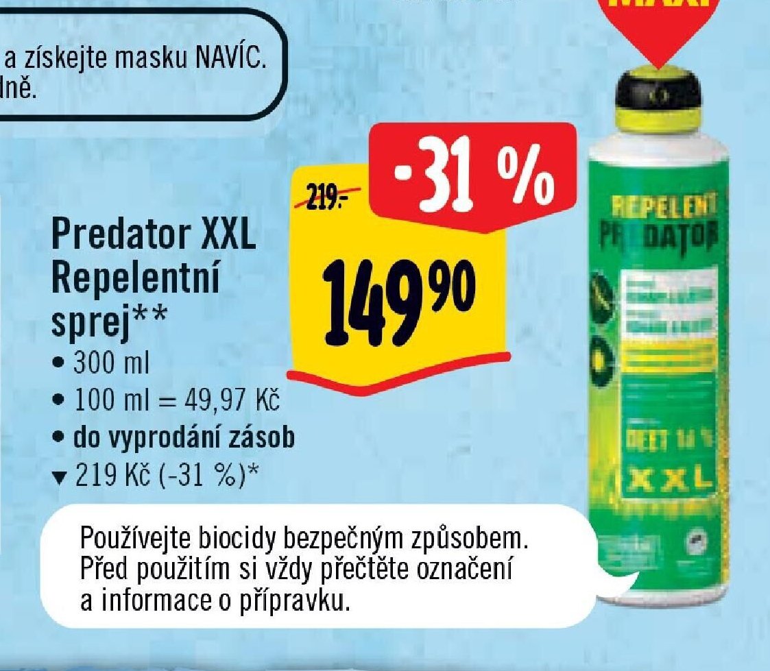 Predator XXL Repelentní sprej