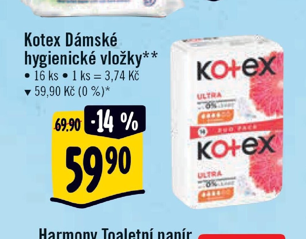 Kotex Dámské hygienické vložky