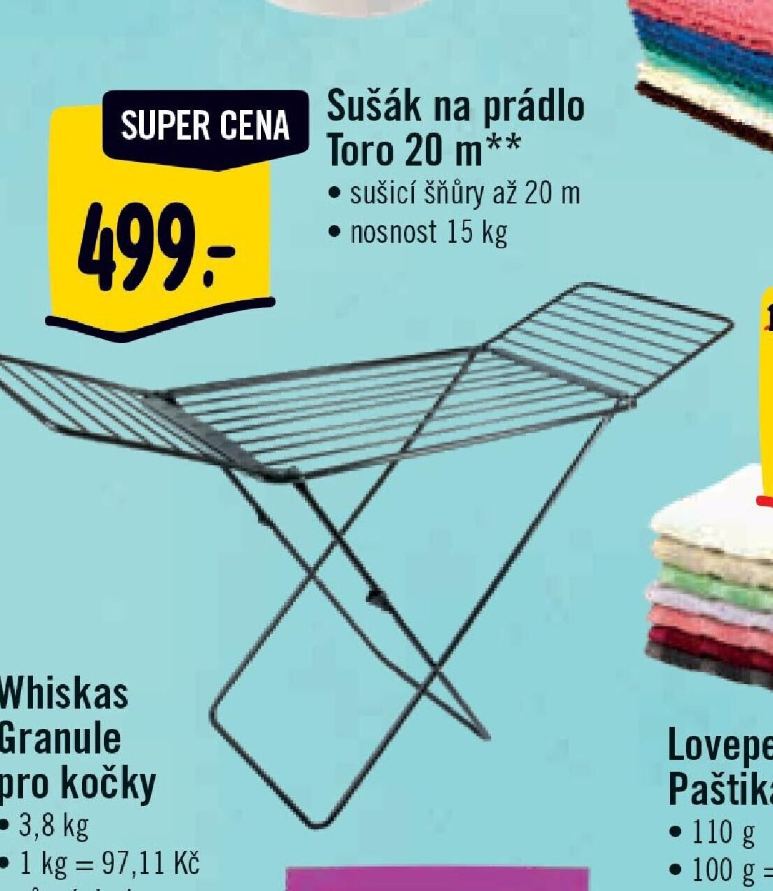 Sušák na prádlo Toro 20 m