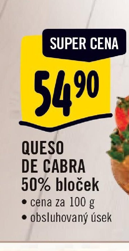 Queso de cabra 50% bloček