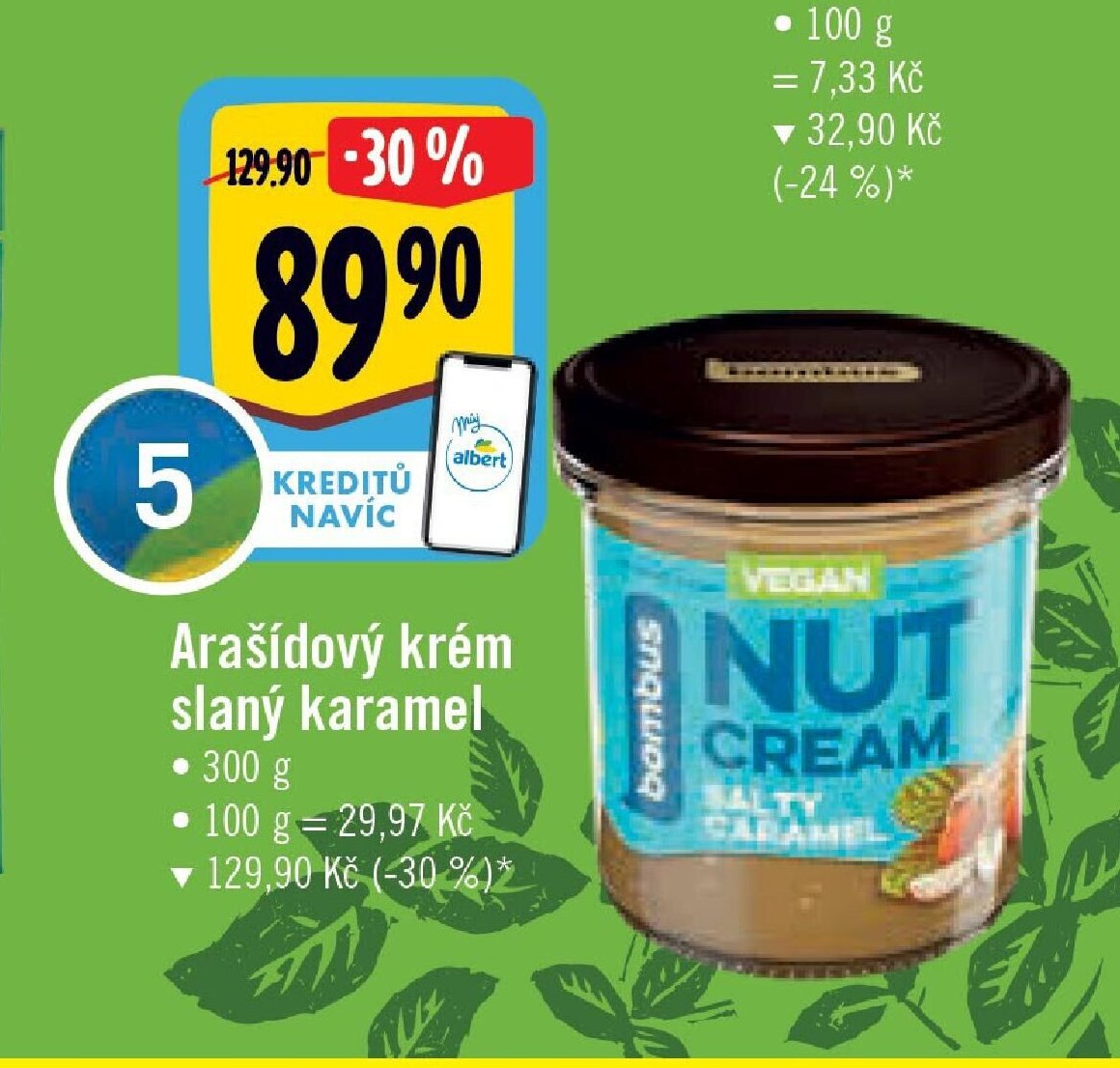 Arašídový krém slaný karamel