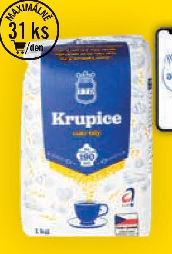 Krupice Cukr bílý