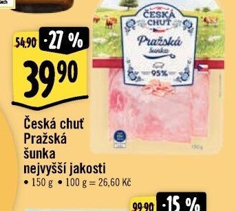 Česká chuť Pražská šunka nejvyšší jakosti