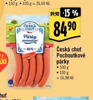 Česká chuť Pochoutkové párky