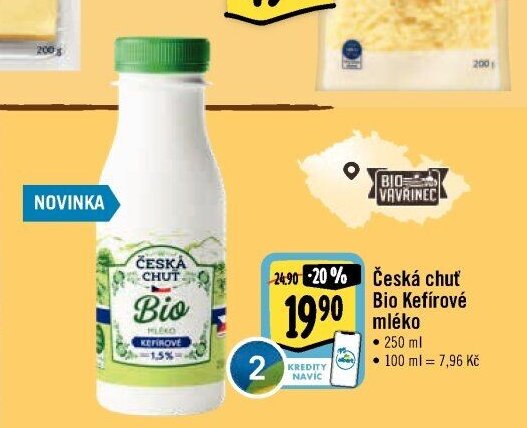 Česká chuť Bio Kefírové mléko