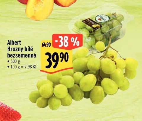 Albert Hrozny bílé bezsemenné