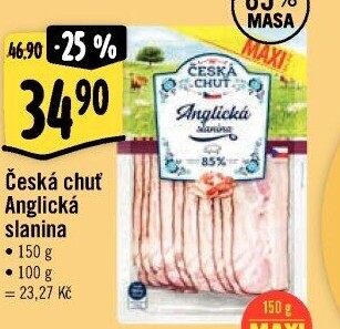 Anglická slanina Česká chuť
