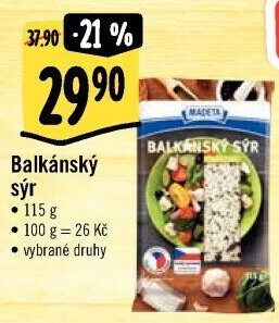 Balkánský sýr Madeta