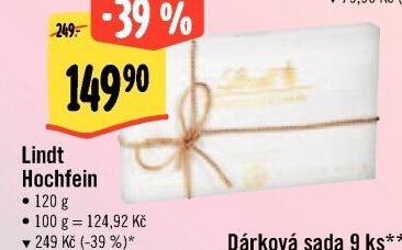 Bonboniéra Pralinky Hochfein Lindt