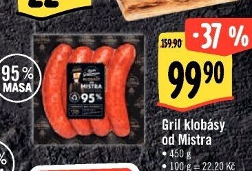 Grilovací klobása od Mistra Láďa Grileman Kostelecké uzeniny