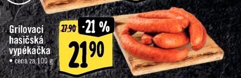 Klobása hasičská vypékačka