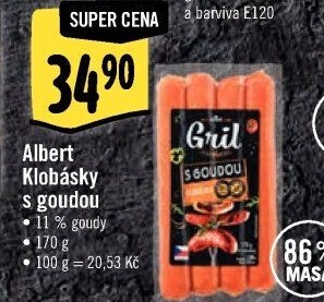 Klobása s goudou Albert Gril