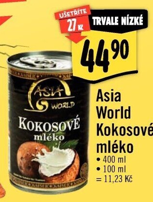 Kokosové mléko Asia World