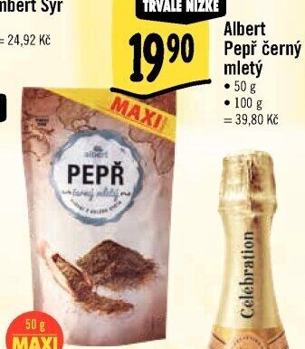 Koření pepř mletý Albert