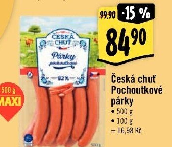 Párky pochoutkové Česká chuť
