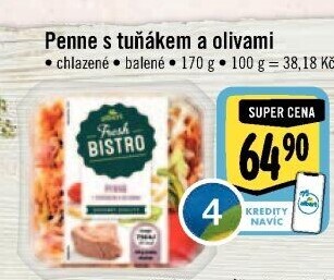 Penne s tuňákem Albert Fresh Bistro